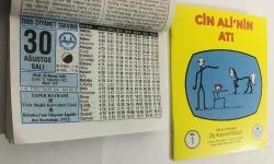 30 Ağustos 2005 hediyelik orijinal Diyanet takvim yaprağı (Cin Ali kitabı hediyeli:)