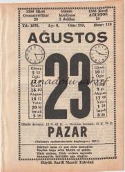 23 Ağustos 1970 / Büyük Saatli Maarif Takvimi