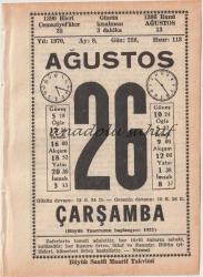 26 Ağustos 1970 / Büyük Saatli Maarif Takvimi