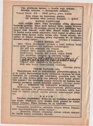 4 Kasım 1970 / Büyük Saatli Maarif Takvimi