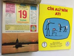 19 Şubat 2006 hediyelik orijinal Ülkü takvim yaprağı (Cin Ali kitabı hediyeli:)
