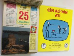 25 Şubat 2006 hediyelik orijinal Ülkü takvim yaprağı (Cin Ali kitabı hediyeli:)