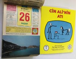 26 Şubat 2006 hediyelik orijinal Ülkü takvim yaprağı (Cin Ali kitabı hediyeli:)