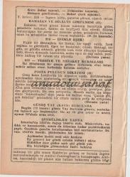 22 Kasım 1970 / Büyük Saatli Maarif Takvimi