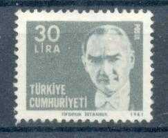 1981 ATATÜRK SÜREKLİ POSTA PULU