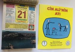 21 Haziran 2006 hediyelik orijinal Ülkü takvim yaprağı (Cin Ali kitabı hediyeli:)