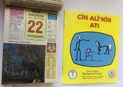 22 Haziran 2006 hediyelik orijinal Ülkü takvim yaprağı (Cin Ali kitabı hediyeli:)