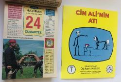 24 Haziran 2006 hediyelik orijinal Ülkü takvim yaprağı (Cin Ali kitabı hediyeli:)