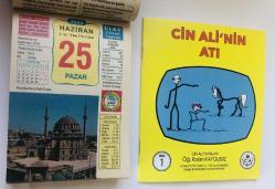 25 Haziran 2006 hediyelik orijinal Ülkü takvim yaprağı (Cin Ali kitabı hediyeli:)