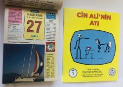 27 Haziran 2006 hediyelik orijinal Ülkü takvim yaprağı (Cin Ali kitabı hediyeli:)