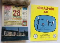 28 Haziran 2006 hediyelik orijinal Ülkü takvim yaprağı (Cin Ali kitabı hediyeli:)