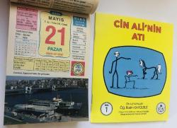 21 Mayıs 2006 hediyelik orijinal Ülkü takvim yaprağı (Cin Ali kitabı hediyeli:)