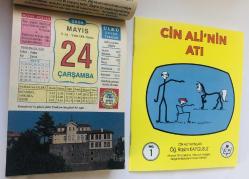 24 Mayıs 2006 hediyelik orijinal Ülkü takvim yaprağı (Cin Ali kitabı hediyeli:)