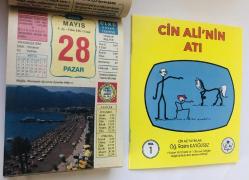 28 Mayıs 2006 hediyelik orijinal Ülkü takvim yaprağı (Cin Ali kitabı hediyeli:)