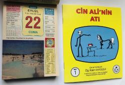 22 Eylül 2006 hediyelik orijinal Ülkü takvim yaprağı (Cin Ali kitabı hediyeli:)