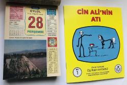 28 Eylül 2006 hediyelik orijinal Ülkü takvim yaprağı (Cin Ali kitabı hediyeli:)