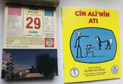 29 Eylül 2006 hediyelik orijinal Ülkü takvim yaprağı (Cin Ali kitabı hediyeli:)