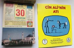30 Eylül 2006 hediyelik orijinal Ülkü takvim yaprağı (Cin Ali kitabı hediyeli:)