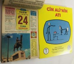 24 Kasım 2006 hediyelik orijinal Ülkü takvim yaprağı (Cin Ali kitabı hediyeli:)