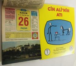 26 Kasım 2006 hediyelik orijinal Ülkü takvim yaprağı (Cin Ali kitabı hediyeli:)