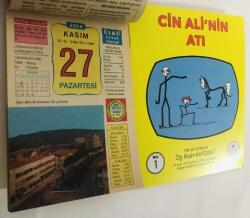 27 Kasım 2006 hediyelik orijinal Ülkü takvim yaprağı (Cin Ali kitabı hediyeli:)
