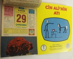 29 Kasım 2006 hediyelik orijinal Ülkü takvim yaprağı (Cin Ali kitabı hediyeli:)