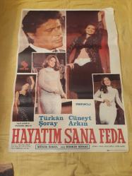 Efemera - Hayatım Sana Feda Film Afişi / Film Poster  1976 - Türkan Şoray, Cüneyt Arkın Gülgün Erdem(70x100cm) - kitantik - kitaLog