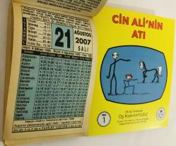 21 Ağustos 2007 hediyelik orijinal Fazilet takvim yaprağı (Cin Ali kitabı hediyeli:)