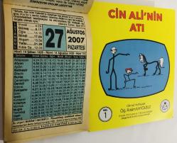 27 Ağustos 2007 hediyelik orijinal Fazilet takvim yaprağı (Cin Ali kitabı hediyeli:)