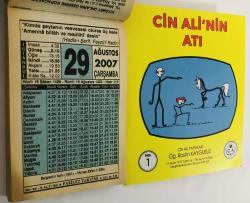29 Ağustos 2007 hediyelik orijinal Fazilet takvim yaprağı (Cin Ali kitabı hediyeli:)