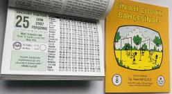 25 Ekim 2007 hediyelik orijinal Diyanet takvim yaprağı (Cin Ali kitabı hediyeli:)