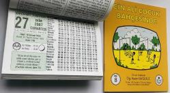 27 Ekim 2007 hediyelik orijinal Diyanet takvim yaprağı (Cin Ali kitabı hediyeli:)