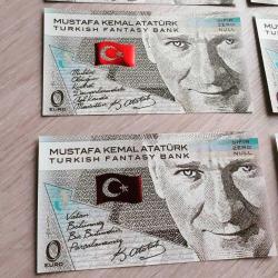 ÖZEL BASIM ATATÜRK HATIRA PARA SETİ 6 ADET + STAND SIFIR
