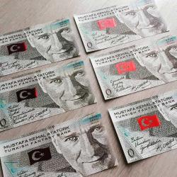 ÖZEL BASIM ATATÜRK HATIRA PARA SETİ 6 ADET + STAND SIFIR