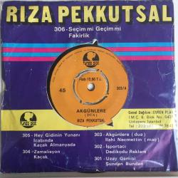 Rıza Pekkutsal / Akgünlere (Dua) - İlahi Necmettin (Maç) / 45'lik plak