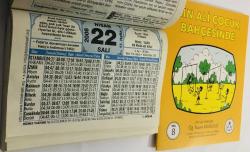 22 Nisan 2008 hediyelik orijinal Hizmet takvim yaprağı (Cin Ali kitabı hediyeli:)