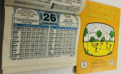 26 Nisan 2008 hediyelik orijinal Hizmet takvim yaprağı (Cin Ali kitabı hediyeli:)