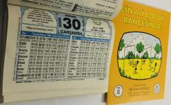 30 Nisan 2008 hediyelik orijinal Hizmet takvim yaprağı (Cin Ali kitabı hediyeli:)