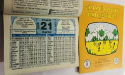 21 Aralık 2008 hediyelik orijinal Hizmet takvim yaprağı (Cin Ali kitabı hediyeli:)