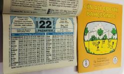 22 Aralık 2008 hediyelik orijinal Hizmet takvim yaprağı (Cin Ali kitabı hediyeli:)