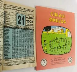 21 Haziran 2008 hediyelik orijinal Fazilet takvim yaprağı (Cin Ali kitabı hediyeli:)