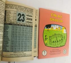 23 Nisan 2008 hediyelik orijinal Fazilet takvim yaprağı (Cin Ali kitabı hediyeli:)