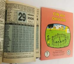 29 Nisan 2008 hediyelik orijinal Fazilet takvim yaprağı (Cin Ali kitabı hediyeli:)