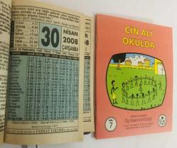 30 Nisan 2008 hediyelik orijinal Fazilet takvim yaprağı (Cin Ali kitabı hediyeli:)