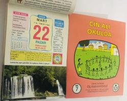 22 Mart 2009 hediyelik orijinal Ülkü takvim yaprağı (Cin Ali kitabı hediyeli:)