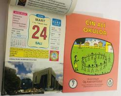 24 Mart 2009 hediyelik orijinal Ülkü takvim yaprağı (Cin Ali kitabı hediyeli:)