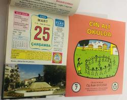 25 Mart 2009 hediyelik orijinal Ülkü takvim yaprağı (Cin Ali kitabı hediyeli:)