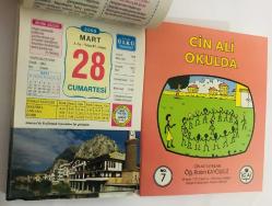28 Mart 2009 hediyelik orijinal Ülkü takvim yaprağı (Cin Ali kitabı hediyeli:)