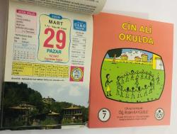 29 Mart 2009 hediyelik orijinal Ülkü takvim yaprağı (Cin Ali kitabı hediyeli:)