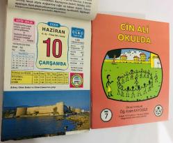 10 Haziran 2009 hediyelik orijinal Ülkü takvim yaprağı (Cin Ali kitabı hediyeli:)
